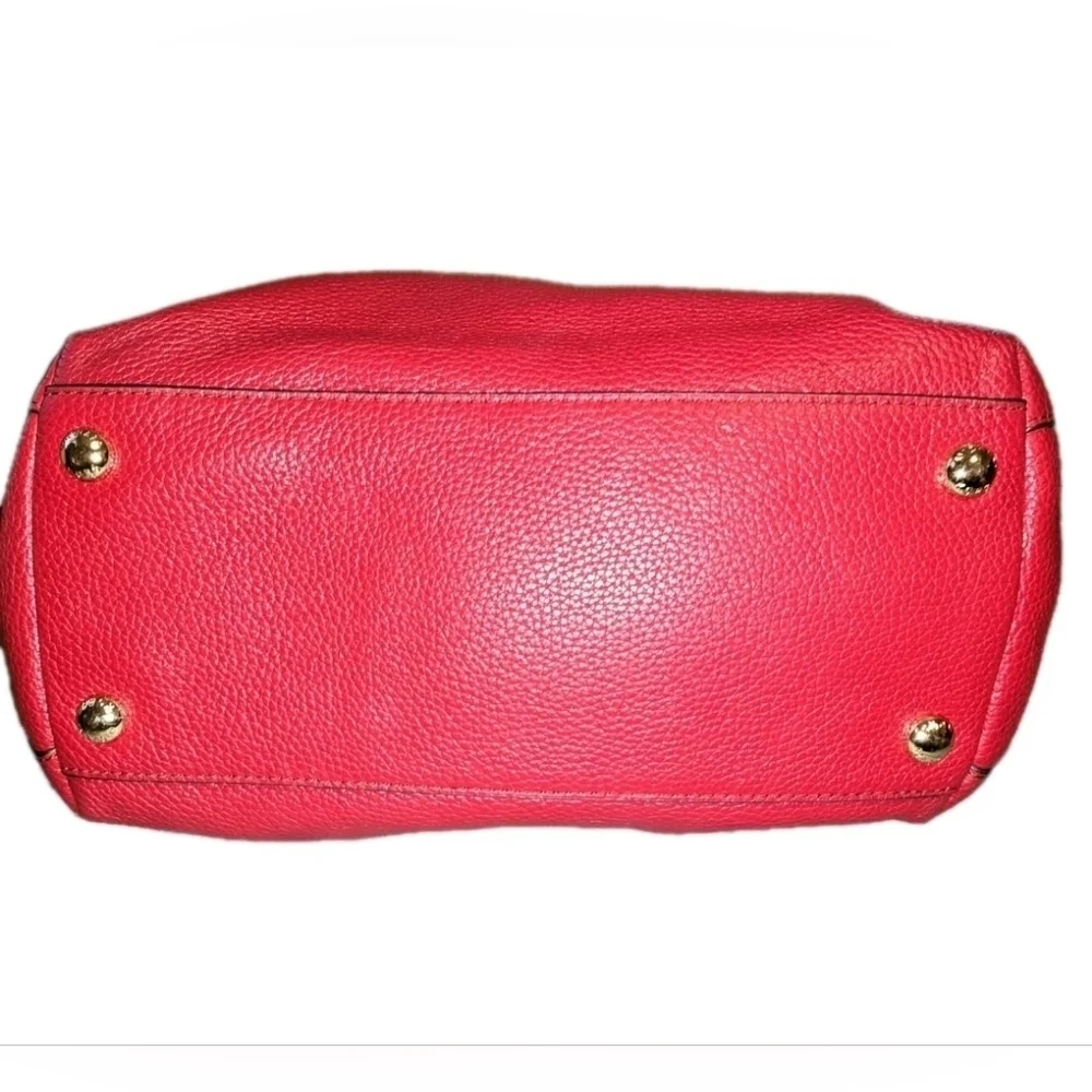 Michael Kors Red Leather Tote Bag - Very Good Condition